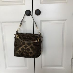 Coach Signature Canvas shoulder/satchel bag